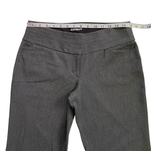 Express EDITOR Bootcut Low Rise Business Casual Career Pants Womens Size 4R Gray - Picture 7 of 13